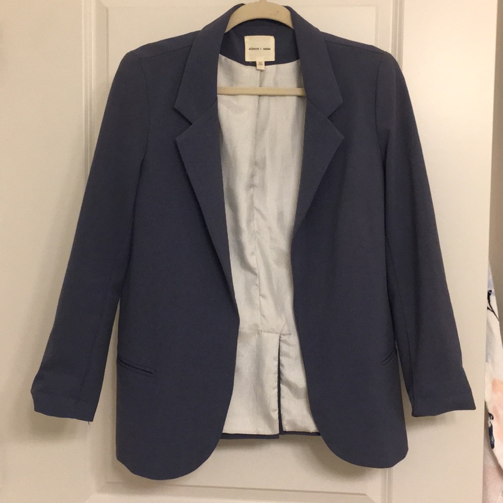 Silence + Noise Dusty Blue Blazer - Size L